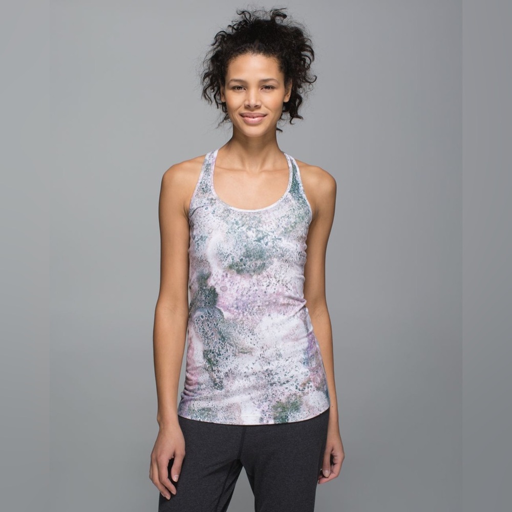 Lululemon Athletica Sugar Crush Multi Cool Racerback Luon Light Tank Top Size XS